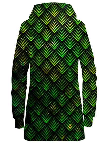 Galactic Dragon Scale Green Hoodie Dress Noctum X Truth Epic Hoodie