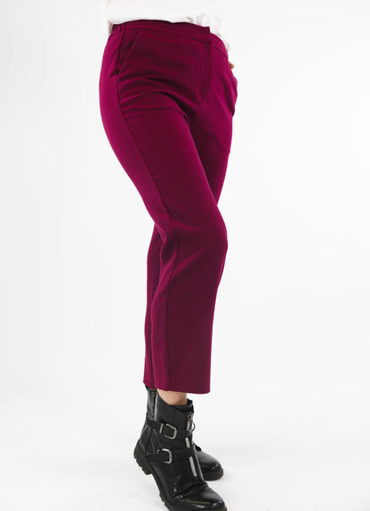 Garner Trousers (Burgundy)