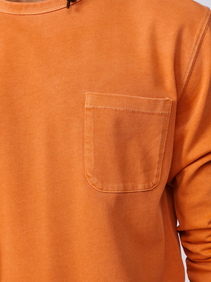 Aubin Orange George Long Sleeve T-Shirt | Long Sleeve Tee