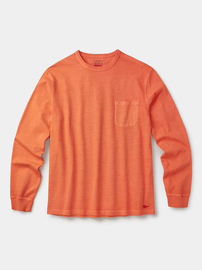 Aubin Orange George Long Sleeve T-Shirt | Long Sleeve Tee