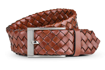 Moral Code Gilbert Belt -Brown Leather-45 #color_cognac