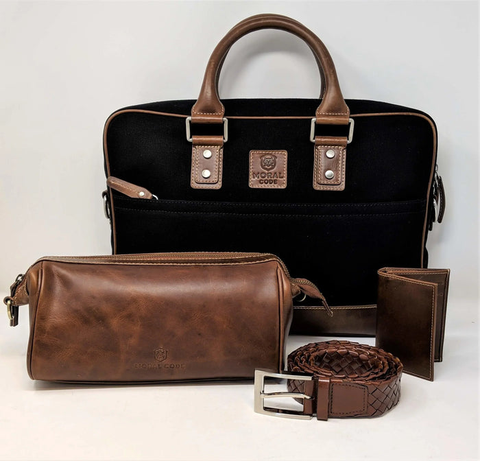 Moral Code Gilbert Belt - #color_brown-leather