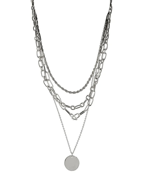 GINA COMBI NECKLACE (SILVER)