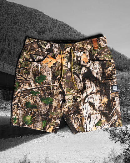 GOAT SHORTS - WOODLAND CAMO