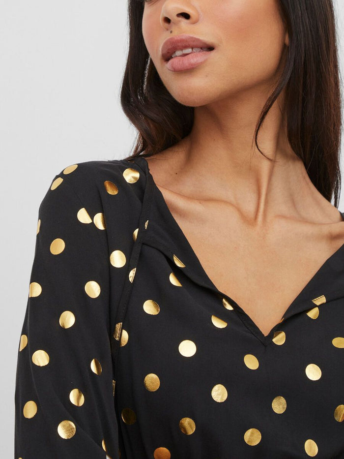 Goldy Short Dress (Black)