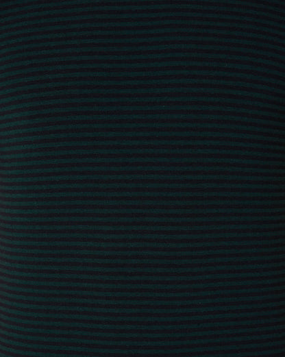 Green Striped Crew Neck T-Shirt