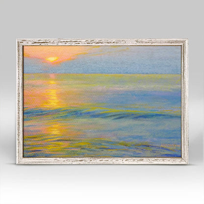 GreenBox Art - Ocean Sunset Mini Framed Canvas