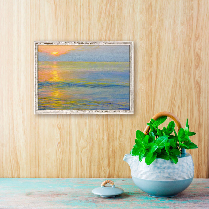 GreenBox Art - Ocean Sunset Mini Framed Canvas