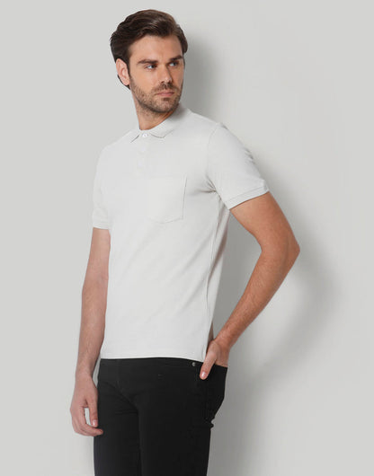 Grey Polo Neck T-Shirt