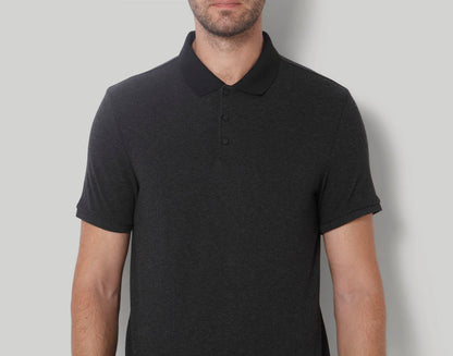 Grey Polo Neck T-Shirt