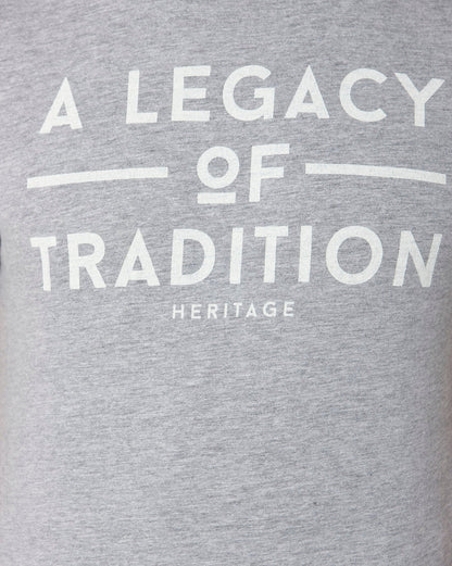 Grey Printed Crew Neck T-Shirt