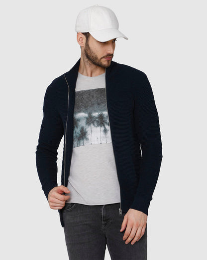Grey Printed Crew Neck T-Shirt