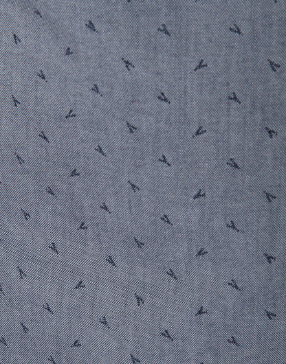 Grey Printed Short Sleeves Shirt