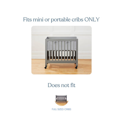 Halo Breathable Mesh Crib Liner for Mini Crib