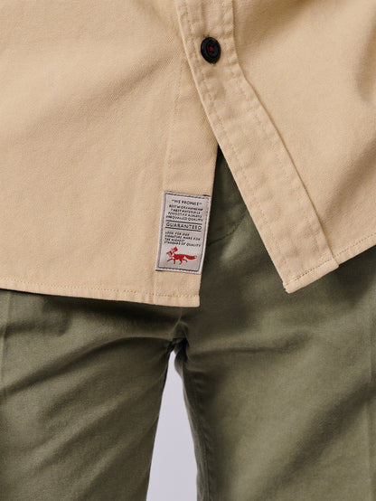 Aubin Sand Henderson Canvas Overshirt | Overshirt