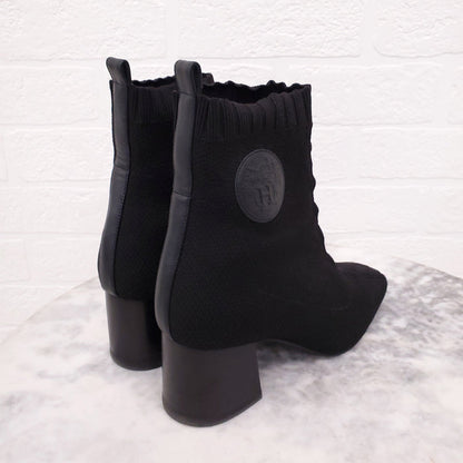 HERMÈS BLACK 'VOVLER 60' ANKLE BOOT- SIZE 36