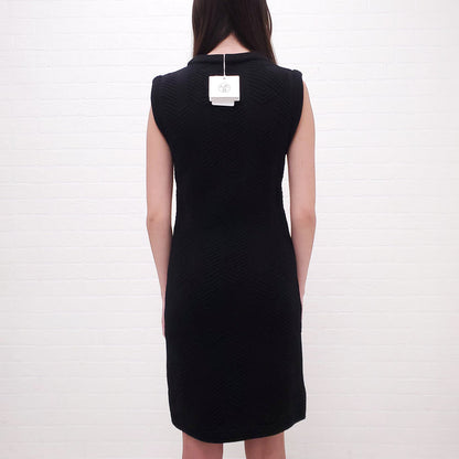 HERMÈS WOOL BLACK DRESS - SIZE 34