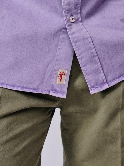 Aubin Lilac Hessle Button Down Shirt | Oxford Shirt
