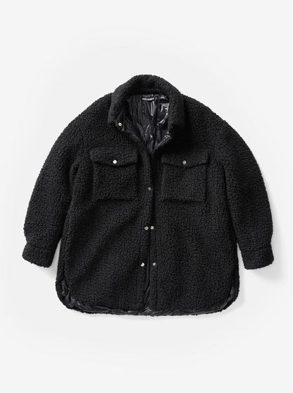 Holden Outerwear Wool Sherpa Shirt Jacket