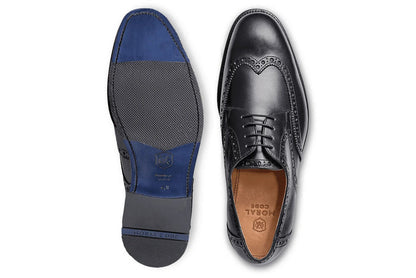 Moral Code Holden Wingtip Dress Shoe - #color_black-leather