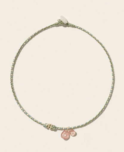 Holi Necklace - Strawberry Quartz
