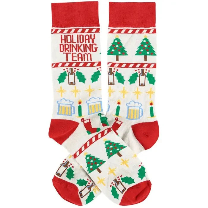Holiday Drinking Team Socks - Wichita Home Outlet