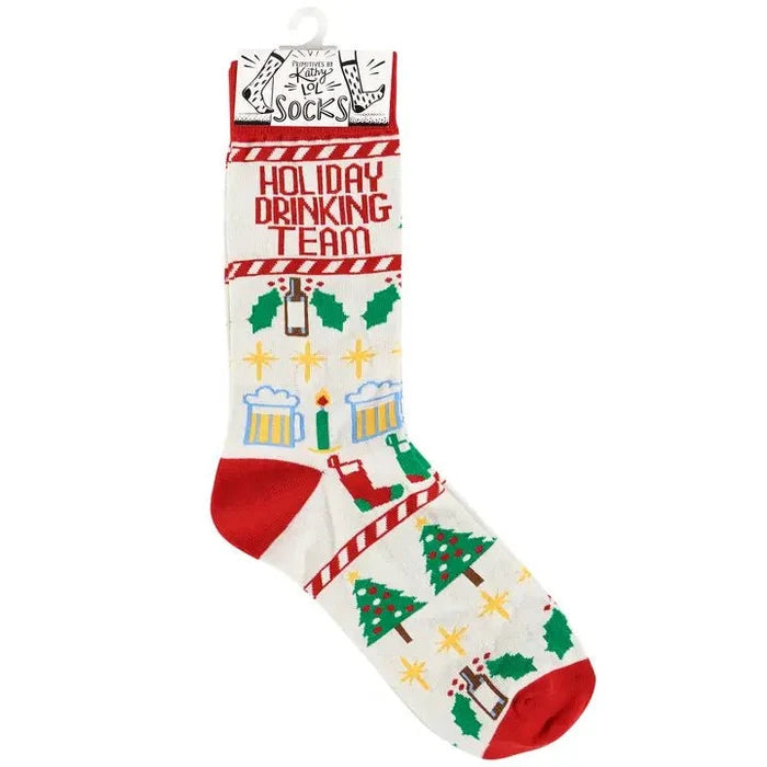 Holiday Drinking Team Socks - Wichita Home Outlet