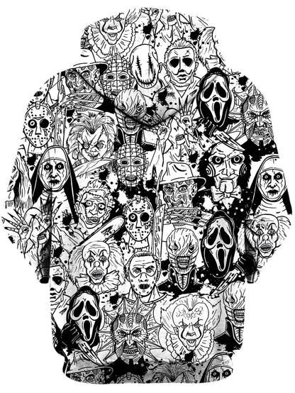 Horror Villains Hoodie On Cue Apparel Epic Hoodie