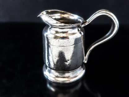 Hotel Ambassador Silver Soldered Creamer Pitcher 1950 Hotel Military RR Silver