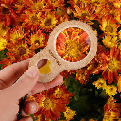 compact, portable Huckleberry Dual Magnifier has 5X and 10X magnification, perfect for viewing small bugs, leaves and rocks