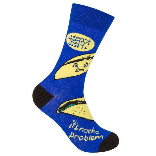 I Don’t Wanna Taco ‘Bout It Socks - Closeout | Funatic - Wichita Home Outlet