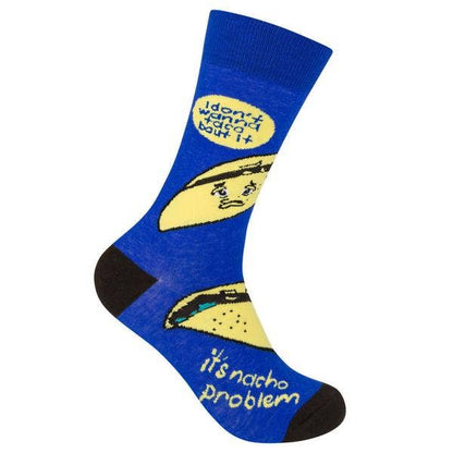 I Don’t Wanna Taco ‘Bout It Socks - Closeout | Funatic - Wichita Home Outlet