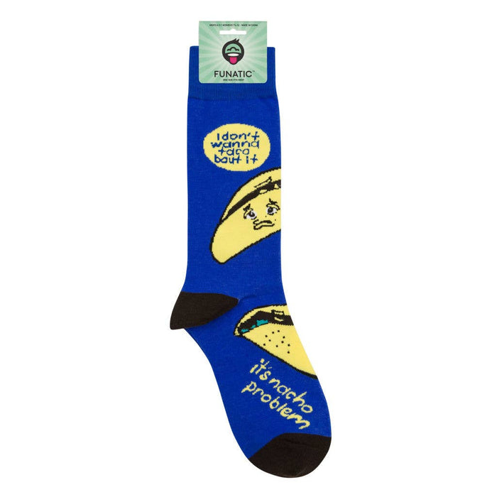I Don’t Wanna Taco ‘Bout It Socks - Closeout | Funatic - Wichita Home Outlet
