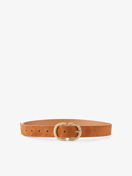 Jess Suede Belt (Cognac)