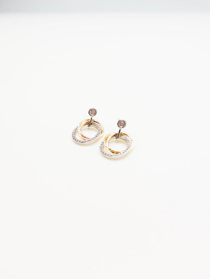Juno Double Hooped Gold Dangly