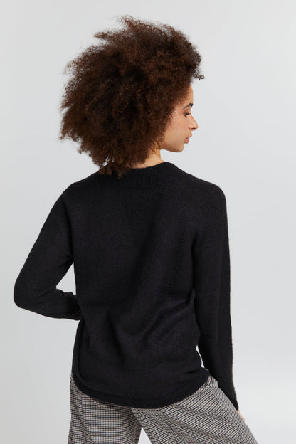 Kamara V-Neck Jumper (Black)