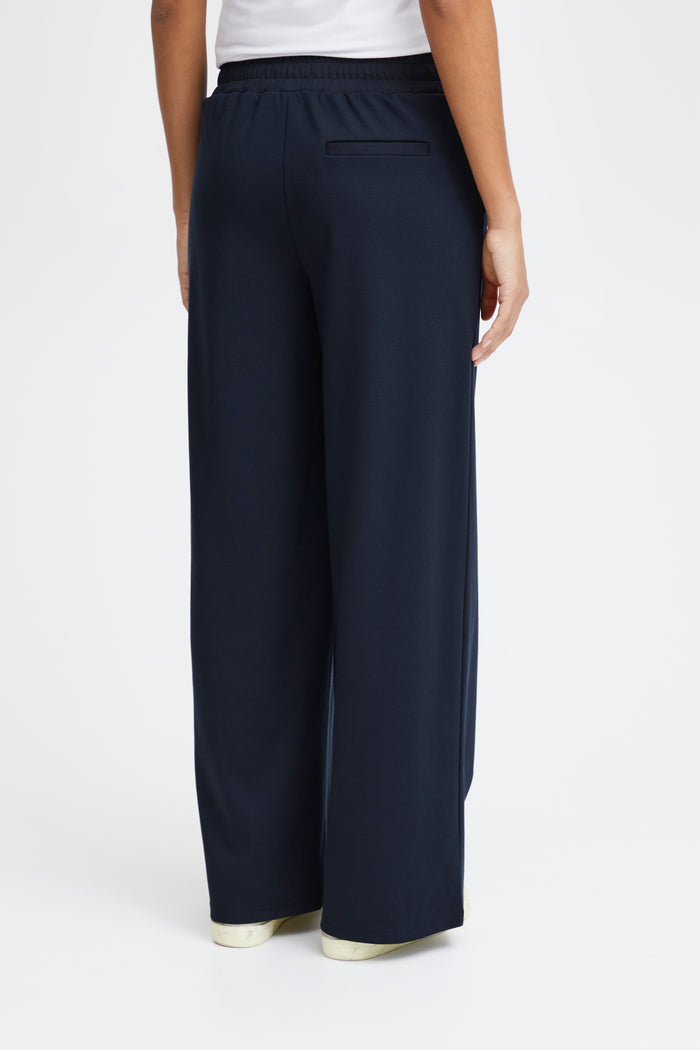 Kate Wide Leg Trousers (Total Eclipse/Navy)