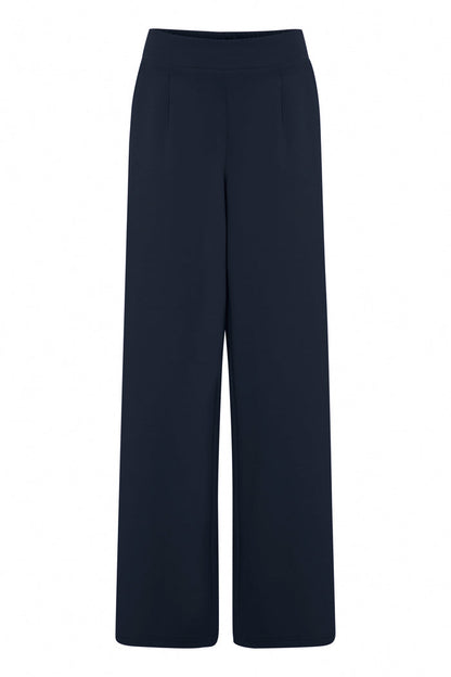 Kate Wide Leg Trousers (Total Eclipse/Navy)