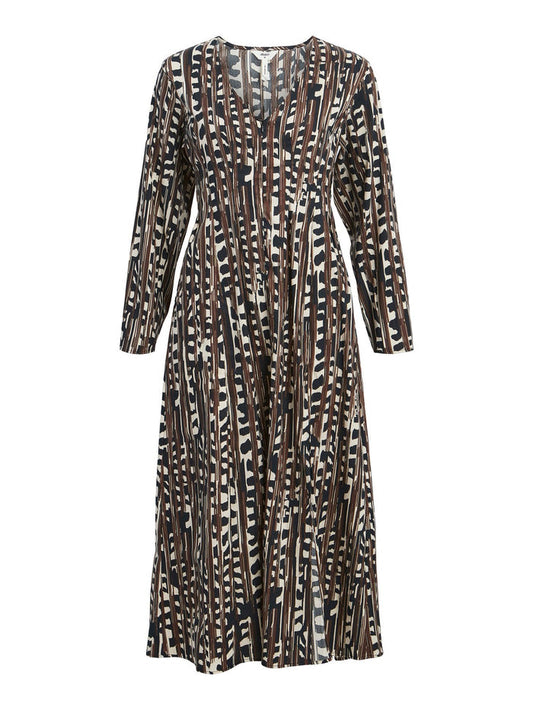 Katta Midi Dress (Humus/Dark Earth)