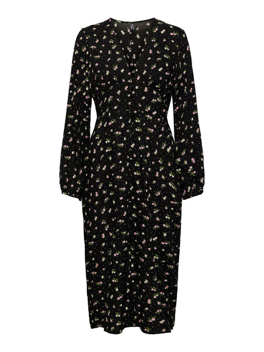 Kennedy Dress (Black Flower)