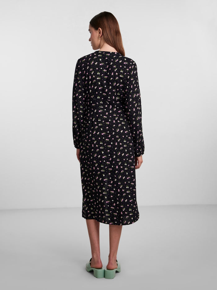 Kennedy Dress (Black Flower)