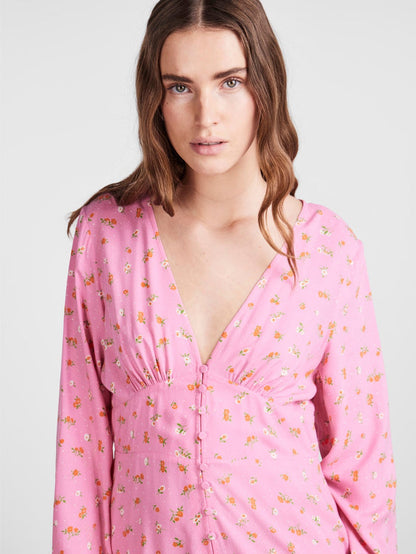 Kennedy Dress (Sachet Pink Flowers)