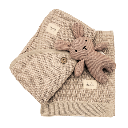 Kidu Knit Baby Blanket Gift Set