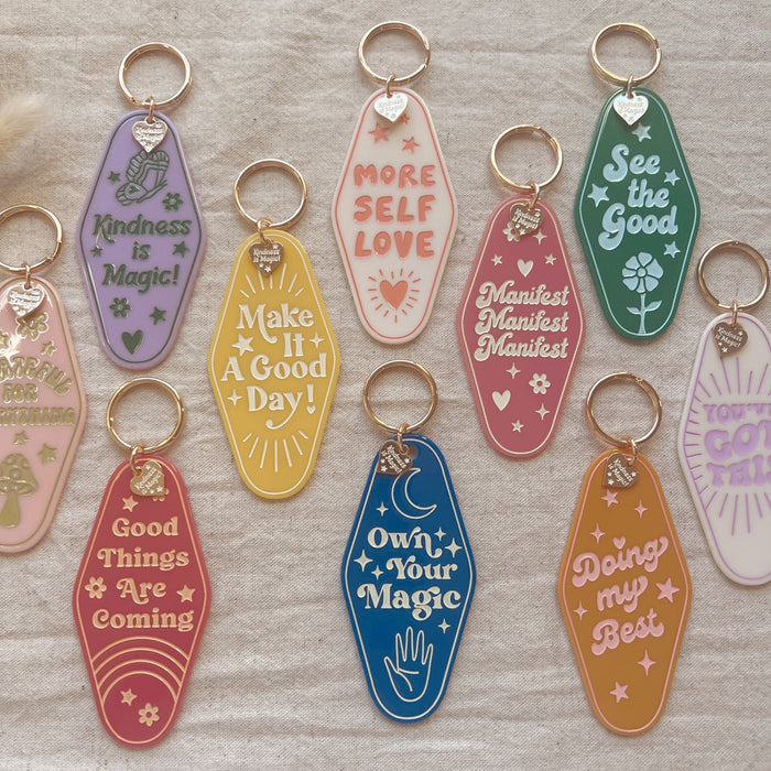 Kindness is Magic - Inspirational Motel Keychains