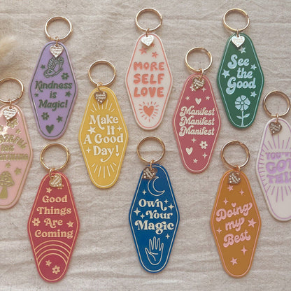 Kindness is Magic - Inspirational Motel Keychains