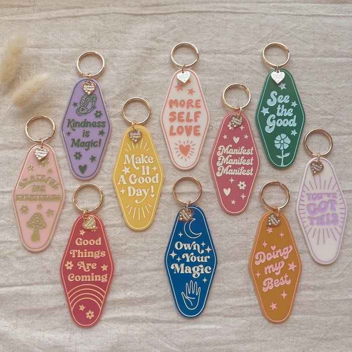 Kindness is Magic - Inspirational Motel Keychains