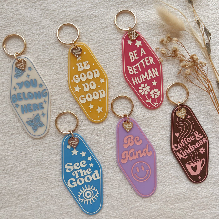 Kindness is Magic - Inspirational Motel Keychains