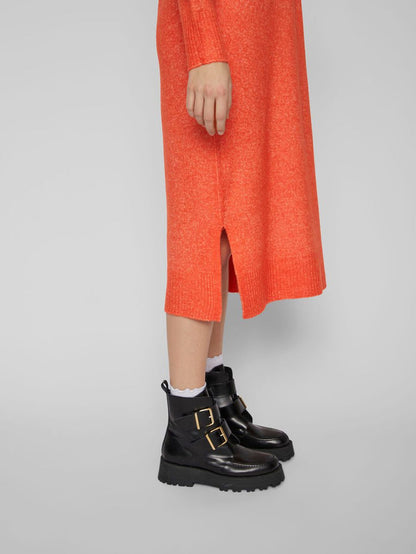 Kneela Knit Midi Dress (Tigerlily/Melange)