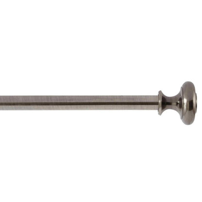 Knob 1" Adjustable Curtain Drapery Rod - Two Colors - Wichita Home Outlet