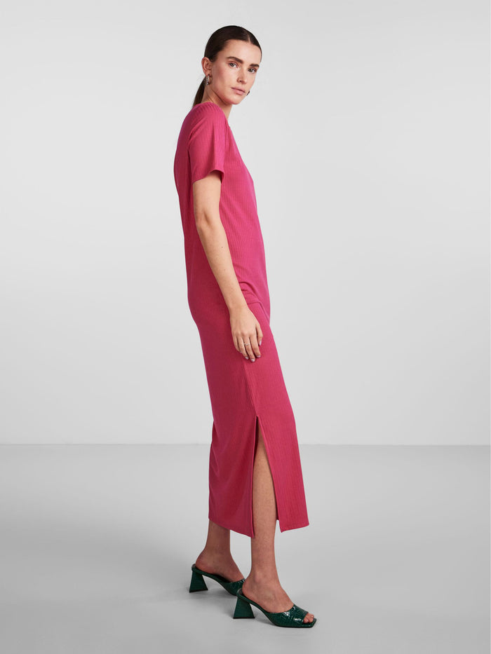 KYLIE ANKLE DRESS (BEETROOT PURPLE)